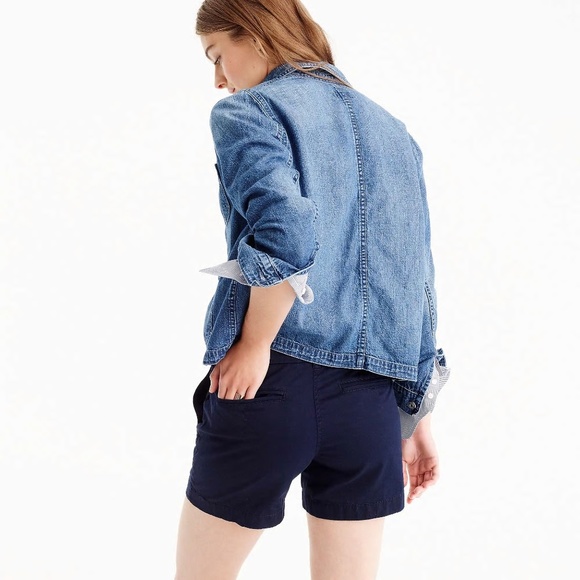 J.CREW Navy Broken-In Classic Twill Chino Short D5 - Picture 2 of 8